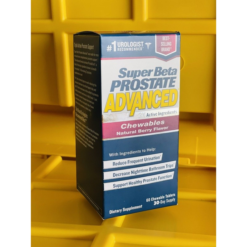 New Vitality Super Beta Prostate Advanced Natural Berry Chewables 60