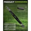 HQPASFY AB4200D Mower Blade Set of 2, 21" Mulch Lawn