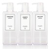 Shampoo Bottle Labels Dispenser Waterproof Seal Refill Bottle Stickers Shampoo