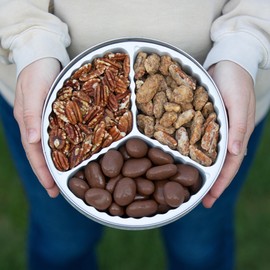 Heaton Pecans Milk Chocolate Covered, Roasted & Praline Glazed Pecan Halves, Christmas, Thanksgiving, Candied Pecans Gift Tin, Gourmet Snack, Holiday Nuts Gift, Teacher Gifts, Birthday, 3 lb Tin