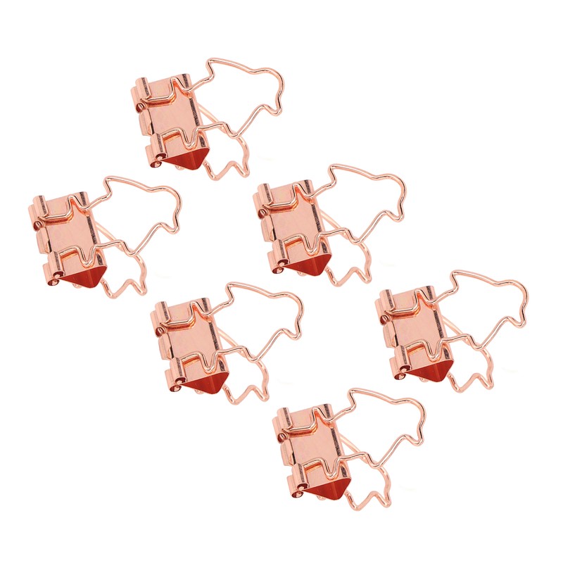 100Pcs Binder Clips Hollow Penguin Shape Sturdy Metal Small Binder