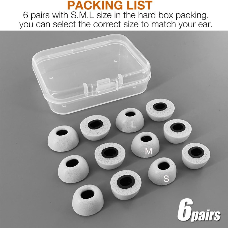 TENNMAK Replacement Memory Foam Eartips for Nothing & CMF Earbuds,
