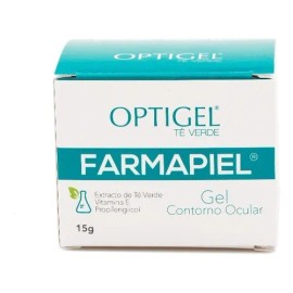 Gel Contorno De Ojos Farmapiel Optigel con Té Verde y vitamina E antioxidante 15 Gr Día/Noche para todo tipo de piel