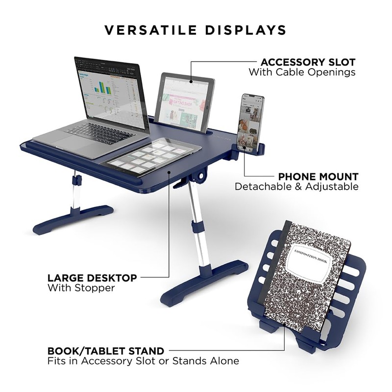 Limitless TotalDesk Portable Workstation and Lap Desk with Adjustable Height