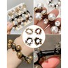 KGDUYC 4 Pieces Hair Bobbles, Pearl Hair Ties, Hair Ropes,