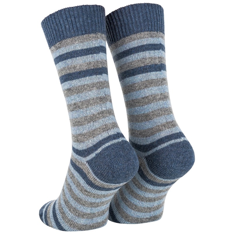 Piarini Wool Socks Striped [2 Pairs] – Women Men –