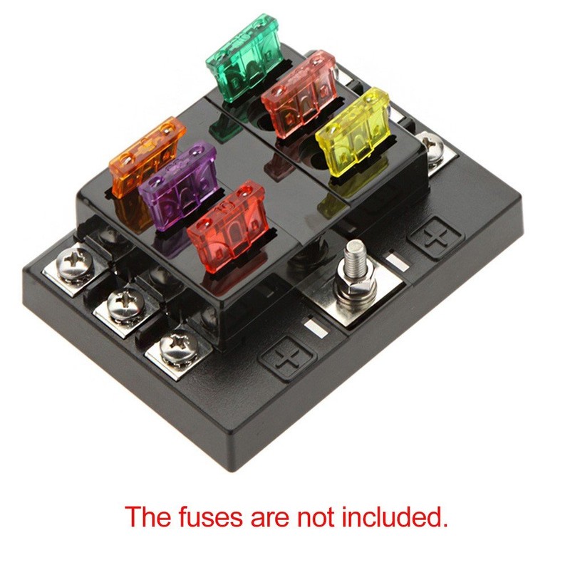 Ronben 6 Way Circuit 32V DC Blade Fuse Box Block