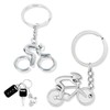 AFCJLTO 2pcs Bicycle Key Chain, Bicycle Rider Key Pendant, Bicycle