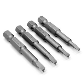 OHIY Triangle Drive Screwdriver Insert Bit Set in 4 Different Sizes, Durable CR-V Steel, 2.0 2.3 2.7 3.0 Sizes, 2" Long Shank with Standard 1/4" Hex Drive
