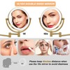 LEDOOLE 8” Wall Mounted Makeup Mirror 1X/10X Magnification, Rechargeable 2