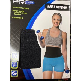PRO STRENGTH WAIST TRIMMER ONE SIZE FITS MOST ADJUSTABLE TONES HELPS BURN FAT