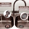 Mudder 3 Pcs Kitchen Sink Drain Strainer and Stopper Stainless