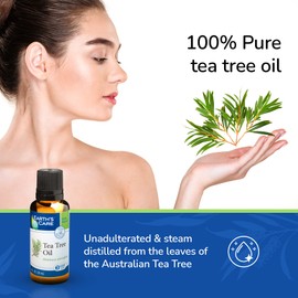 Earth’s Care Tea Tree Oil - 100% Pure Steam Distilled Australian Tea Tree Essential Oil for Aromatherapy, 1 FL OZ. (2 Bottles)