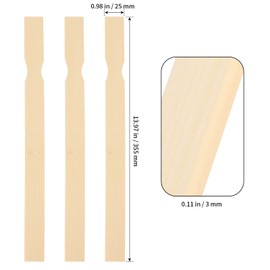 SHEUTSAN 200 PCS 14 Inch Paint Stir Sticks, Wooden Paint Mixing Sticks, Wood Paddle Stirrers for Crafts