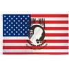 3x5 USA w/ POW-MIA Logo Polyester Flag 3'x5 Super Polyester Nylon Fade Resistant Double Stitched Premium Penant House Banner Grommets