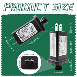 Replacement LED Transformer Model JT-DC120V1000-F Class 2 Power Supply IP44 LED Light Controller Low Voltage Transformer for Christmas String Light Inflatable Decorations