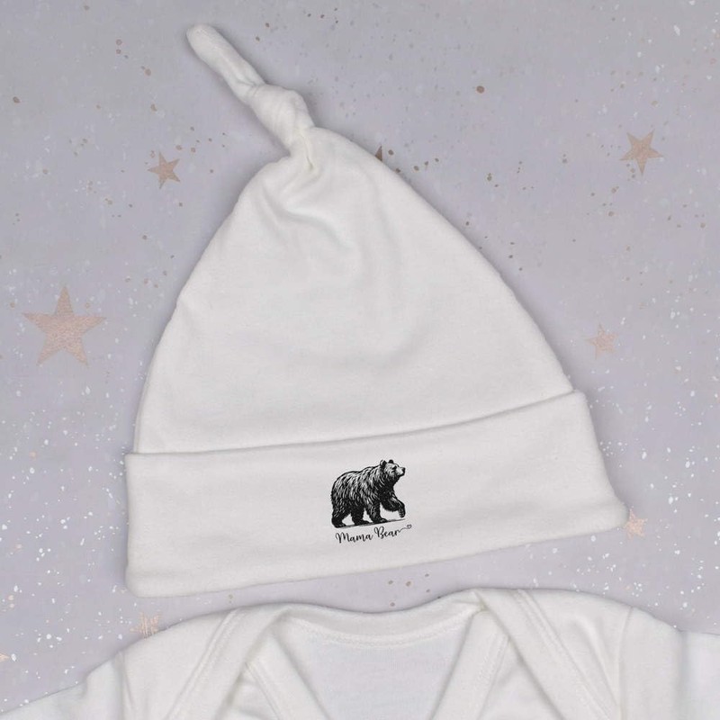 Azeeda 'Mama Bear' Baby Beanie Hat (BH00034209) White