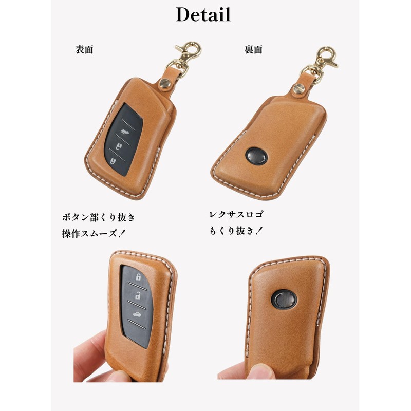 Usable Lexus Key Case, Luxury Genuine Leather, Italian Leather, Buttero,