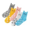 Aliangting 5 Pairs Adorable Women Socks Cute Cat Cotton Socks