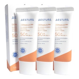 Aestura Derma UV365 Barrier Moisture Inorganic Sunscreen 40ml x 3 / 에스트라 더마 유브이365 장벽수분 무기자차 선크림 40ml x3개