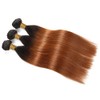 1B30 Bundles Ombre Straight Human Hair Bundles Two Tone Black