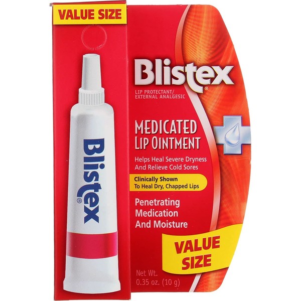 Blistex Lip Medicated Ointment, 0.35 oz (Bundle of 10)
