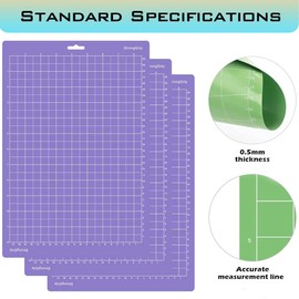 Byttlerom Cutting Mat for Joy Xtra, 8.5x12Inch Standard Grip & Light Grip Cutting Mats Set, for Joy Extra Accessories,C