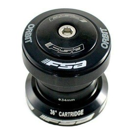 FSA NO.2N Orbit UF 1-1/8 Threadless Sealed Bearing Headset, Black, XTE1714