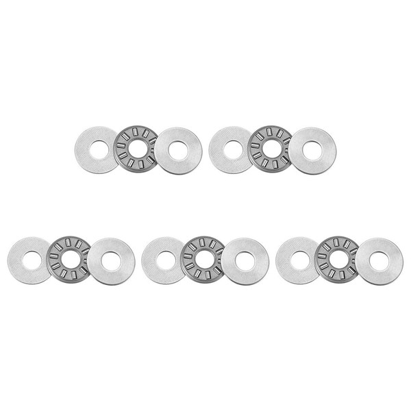 uxcell NTA411 Thrust Needle Roller Bearings with Washers 1/4" Bore