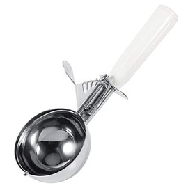 Aigend Ice Cream Scoop - 1Pc Practical Stainless Steel Fruit Ice Cream Scoop Spoon with Plastic Handle Kitchen Tool Hot(8CM)