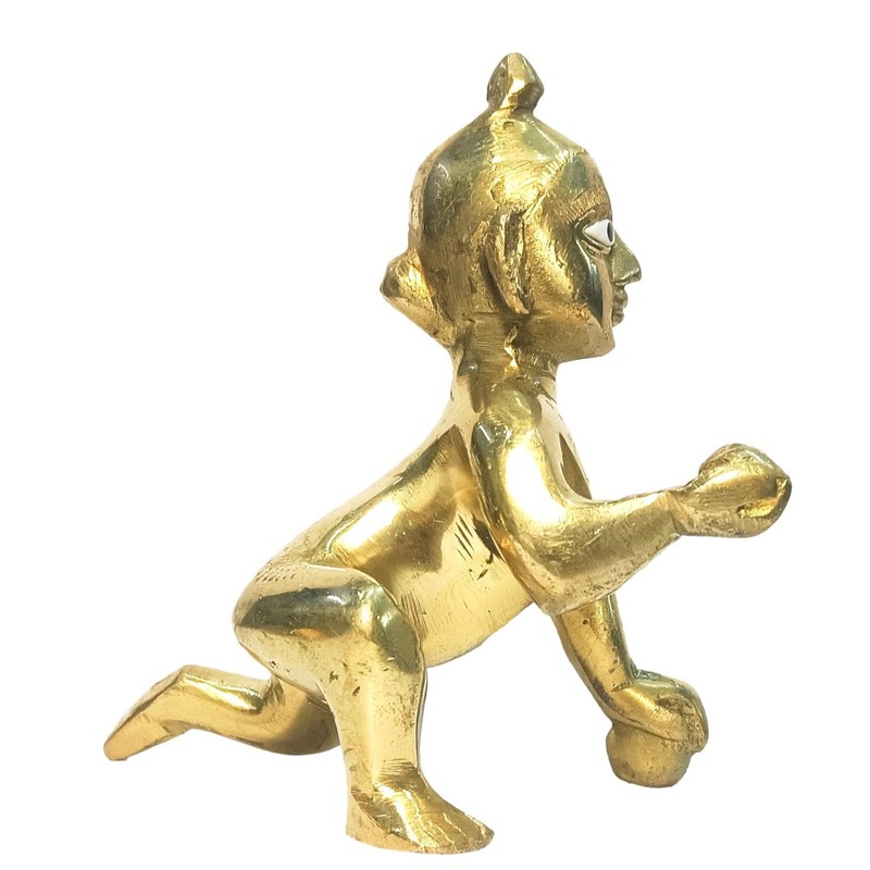 athizay Laddu Gopal Brass Idol | Bal Gopal Baby Krishna
