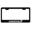 MVP Black License Plate Frame for Mazda3, Mazda 3