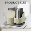 Soap Dispenser with Sponge Holder for Kitchen Sink – Press