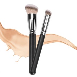 2PCS Beauty Brushes, Foundation Concealer Brushes,101 Foundation Brush, A506 Concealer Brush, Used for Concealer Mixing Settings and Powder Liquid Cream Cosmetics