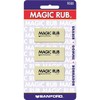 Prismacolor Premier Magic Rub Vinyl Erasers, 3-Count