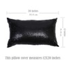 Eternal Beauty Set of 2 Sequin Decorative Pillow Cover Black