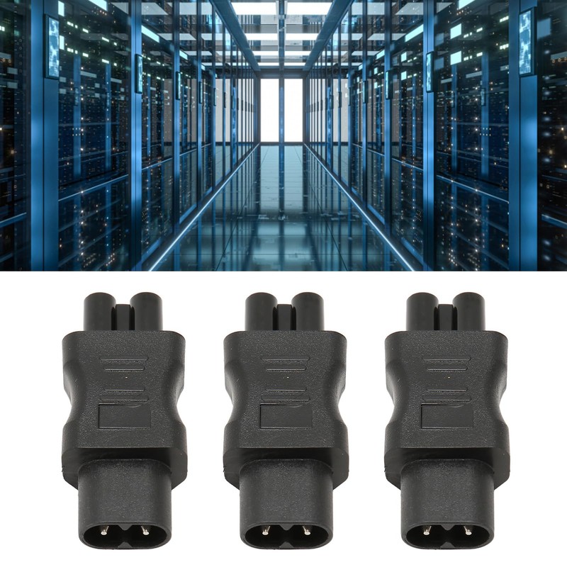 3 Pack IEC320 C8 to IEC320 C5 Power Supply Premium