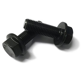 M10 Hexagon Flange Bolts, 20mm Length, 1.25mm Fine Thread, Grade 10.9, Pack of 1