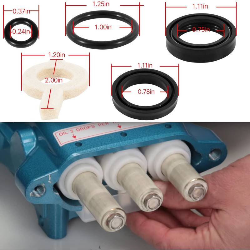JIAD 30623 Replacement Seals Kit Pump Pressure Washer Seals Kit