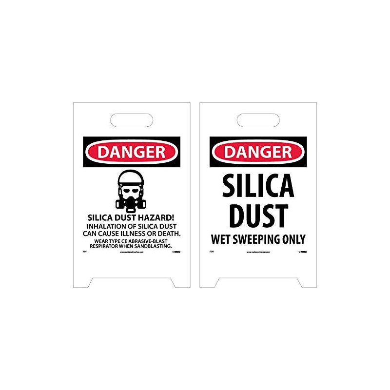 NMC FS41 Silica Dust Floor Sign