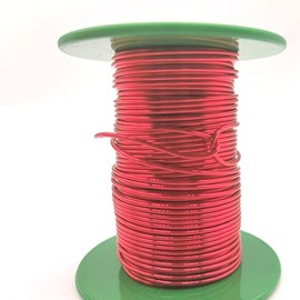 Xuulan Magnet Enameled Copper Winding Wire 32AWG 28AWG 22AWG 26AWG 0.7mm 0.08mm 0.06mm 0.13mm 0.9mm Red Copper Wire QA-1/155 for Inductors (Color : OD 0.06mm, Size : Weight 100g)