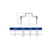 6 Inch PVC DWV Female Sewer Cleanout Cap Adapter with