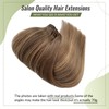 Clip in Hair Extensions Human Hair 5PCS 70G Brown and