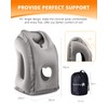 Sunany Travel Pillow, Inflatable Neck Pillow Used for Airplanes/Cars/Buses/Trains/Office Napping