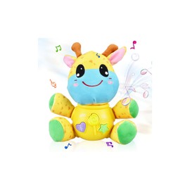 YOUMI Baby giraffe Musical Plush Toy，Interactive Baby Toys 6 to 36 Months，Educational Toys for 1 Year Old Girls and Boys with Music and Lights，Sound Toys，Birthday Gifts for 1 Year Old Girl Boy