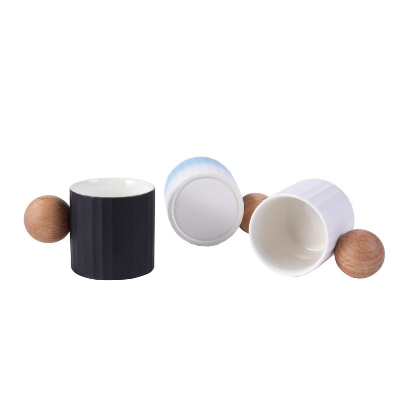Fire Kirin Ceramic Espresso Cups Set of 2, 2 oz