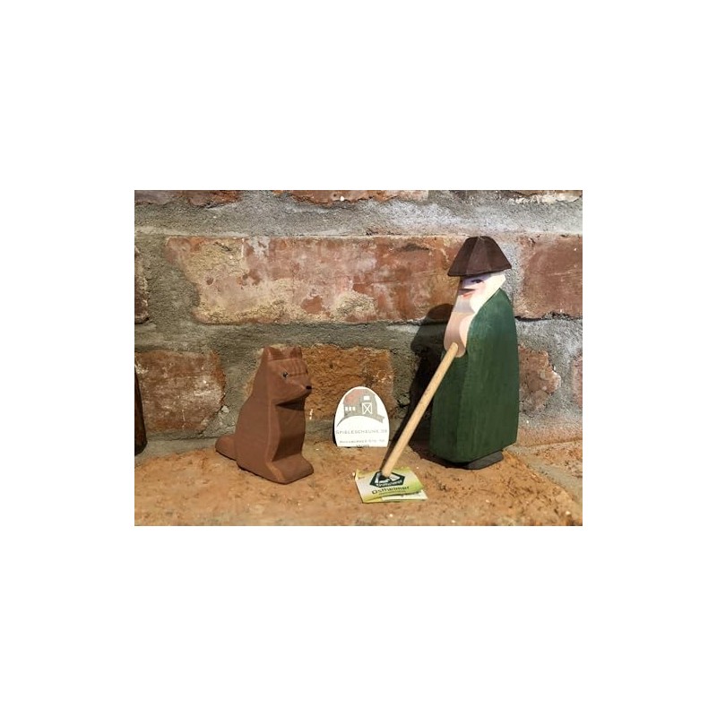 Ostheimer 10302 Hütehund aus Holz Höhe 7,7cm