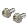 Moto Base MBBED-02 Handle Parts Universal Aluminum Bar End (Titanium