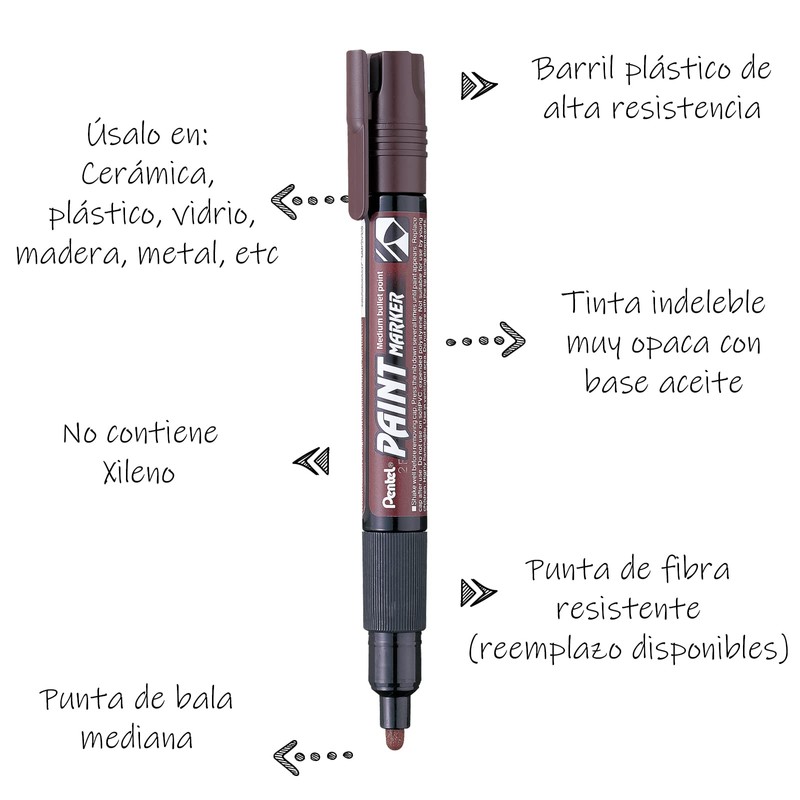 Pentel MMP20-E Marcador Permanente