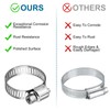 9PCS Hose Clips Stainless Steel 16-25mm Jubilee Clips Assorted Hose
